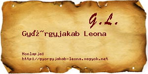 Györgyjakab Leona névjegykártya